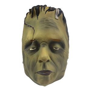 Vintage Paper Magic 1997 Frankenstein Rubber Halloween Mask Costume Monsters